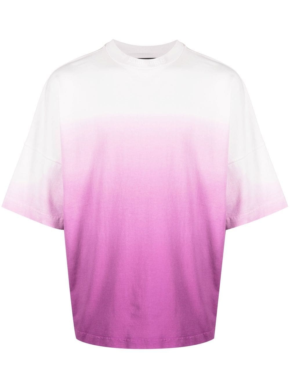 gradient logo-print T-shirt - 1