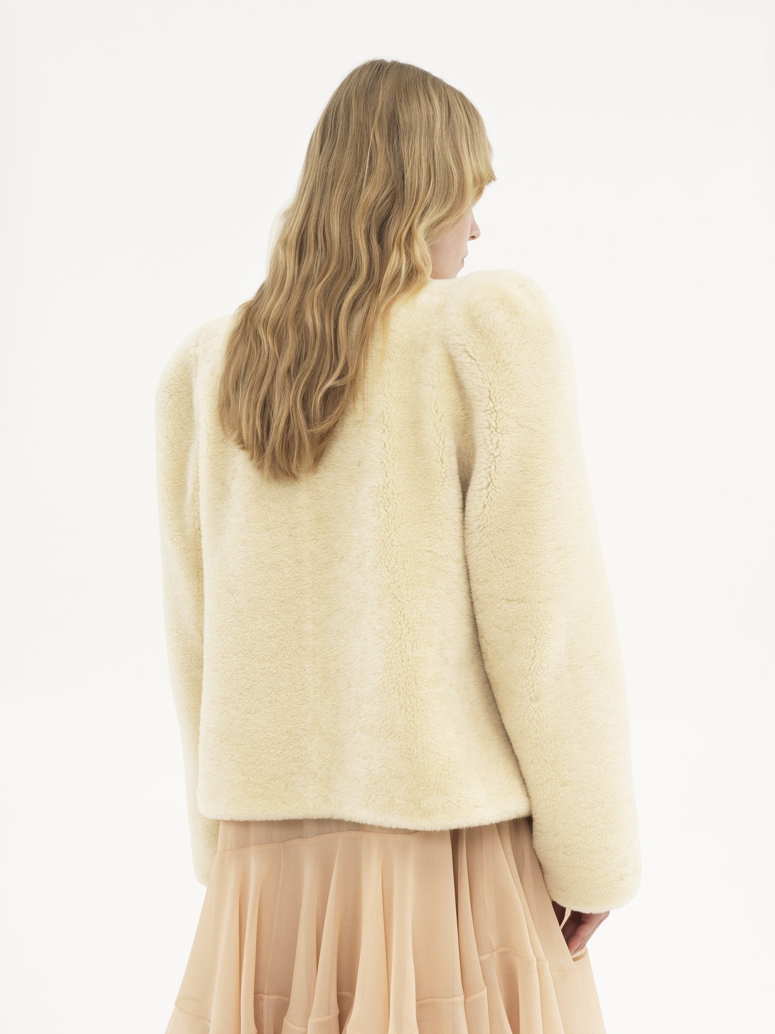 BOXY JACKET IN SHEARLING - 5