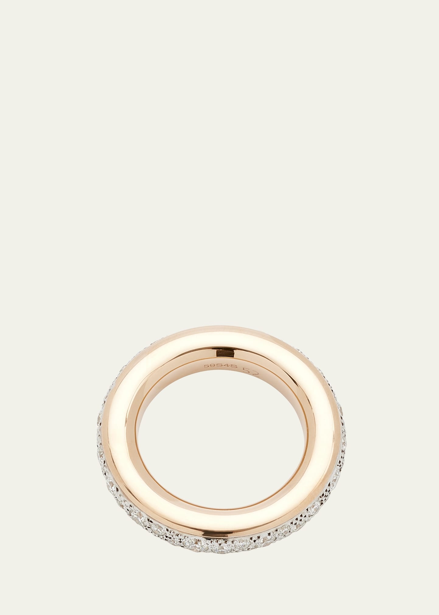 Iconica 18K Rose and White Gold Ring with Diamonds - 4