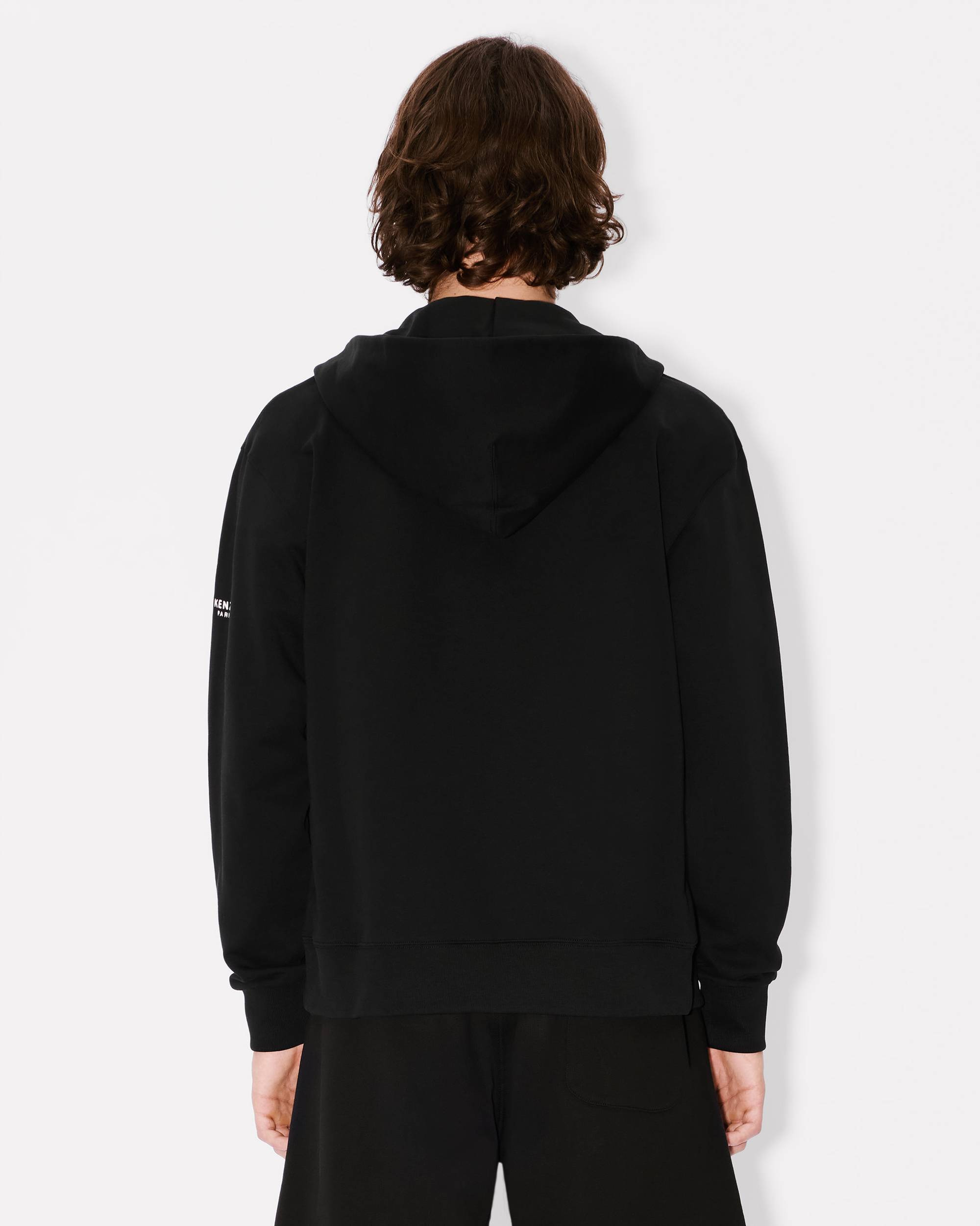 'Boke Flower' embroidered zipped hoodie - 4
