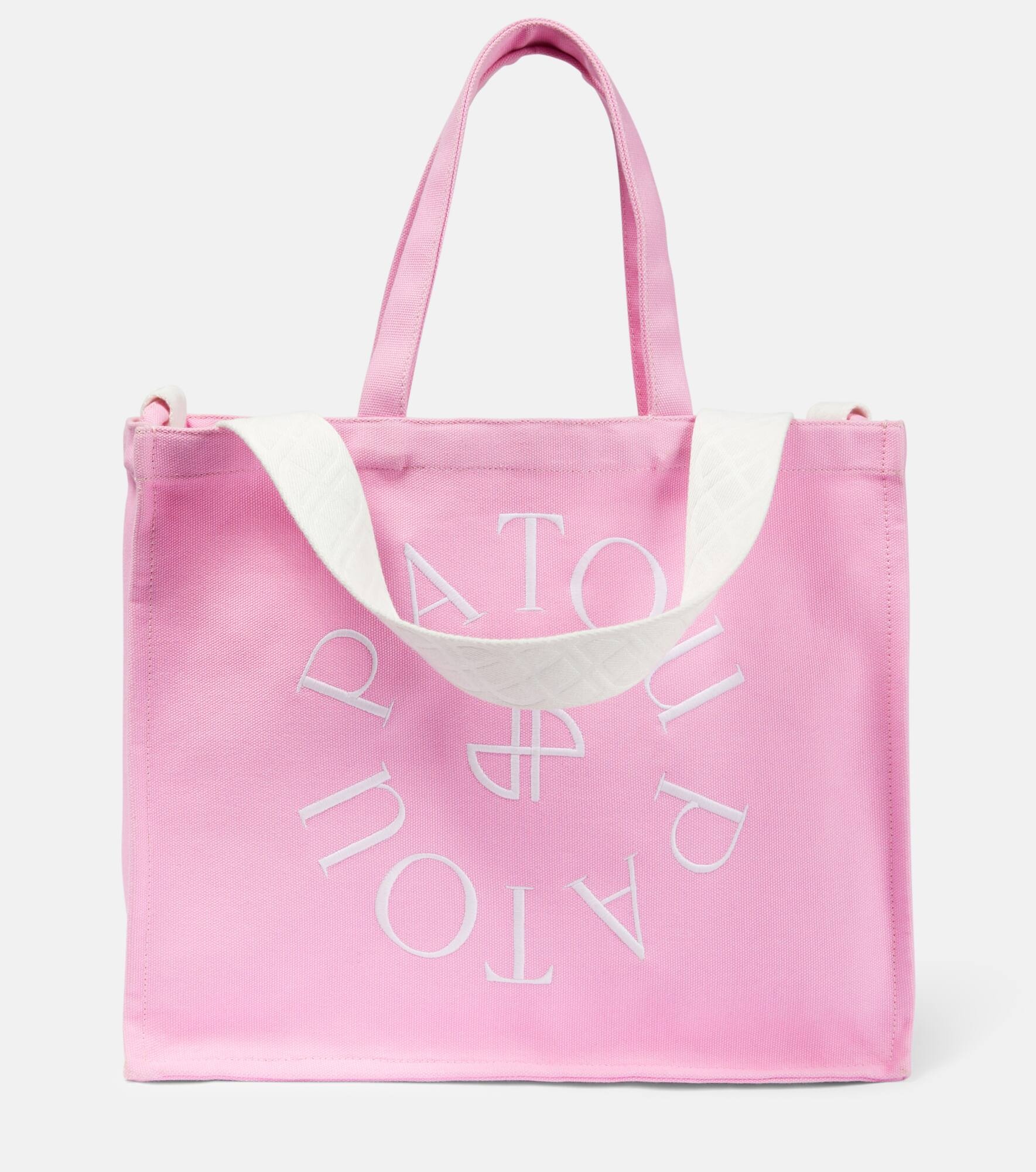 Large logo canvas tote bag - 1