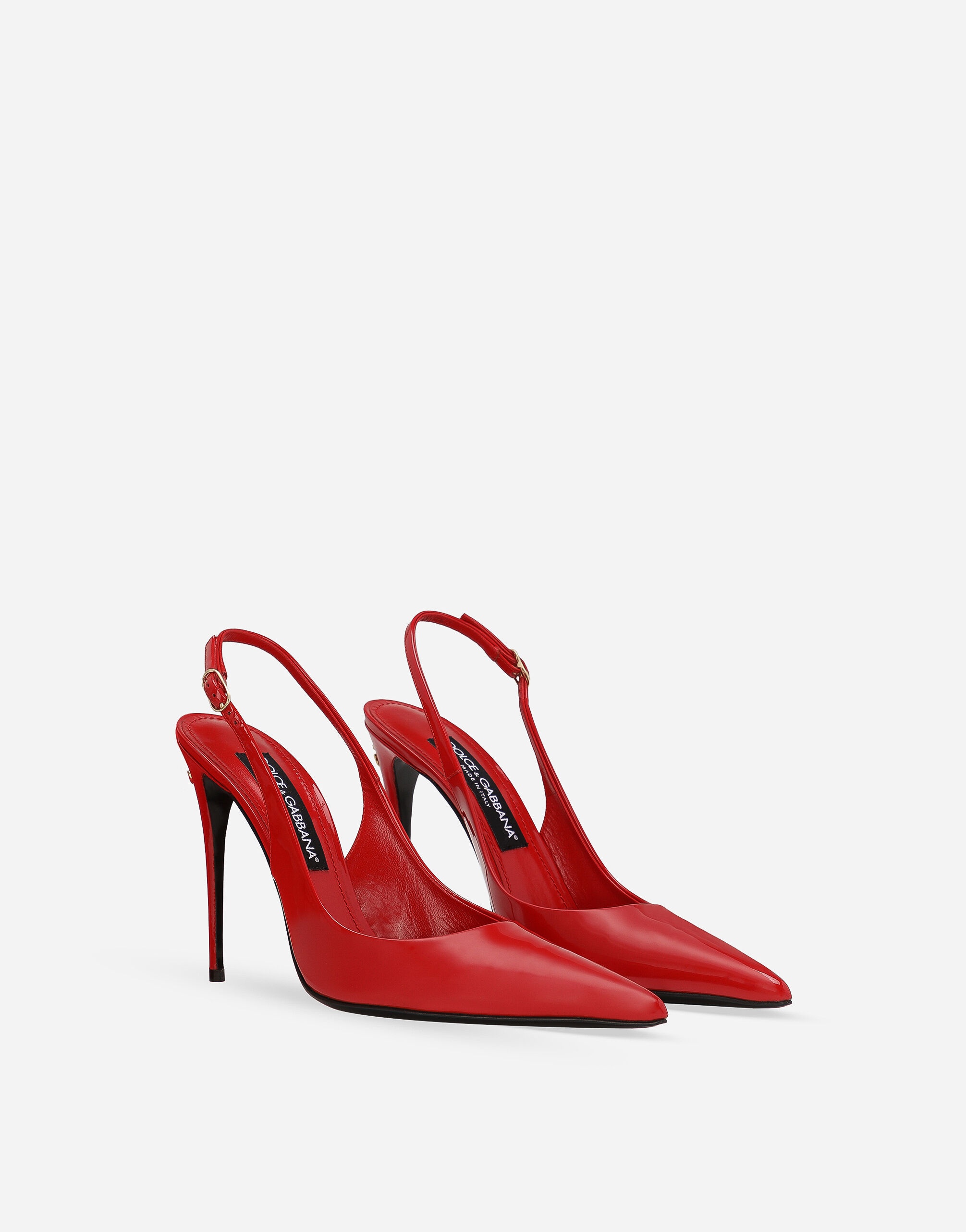 Patent leather slingbacks - 2