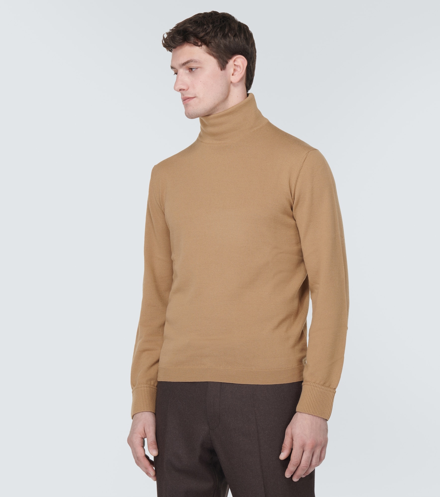 Wool turtleneck sweater - 3