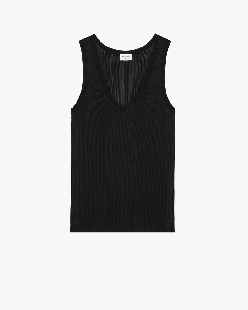 TANK TOP IN RIBBED KNIT 1