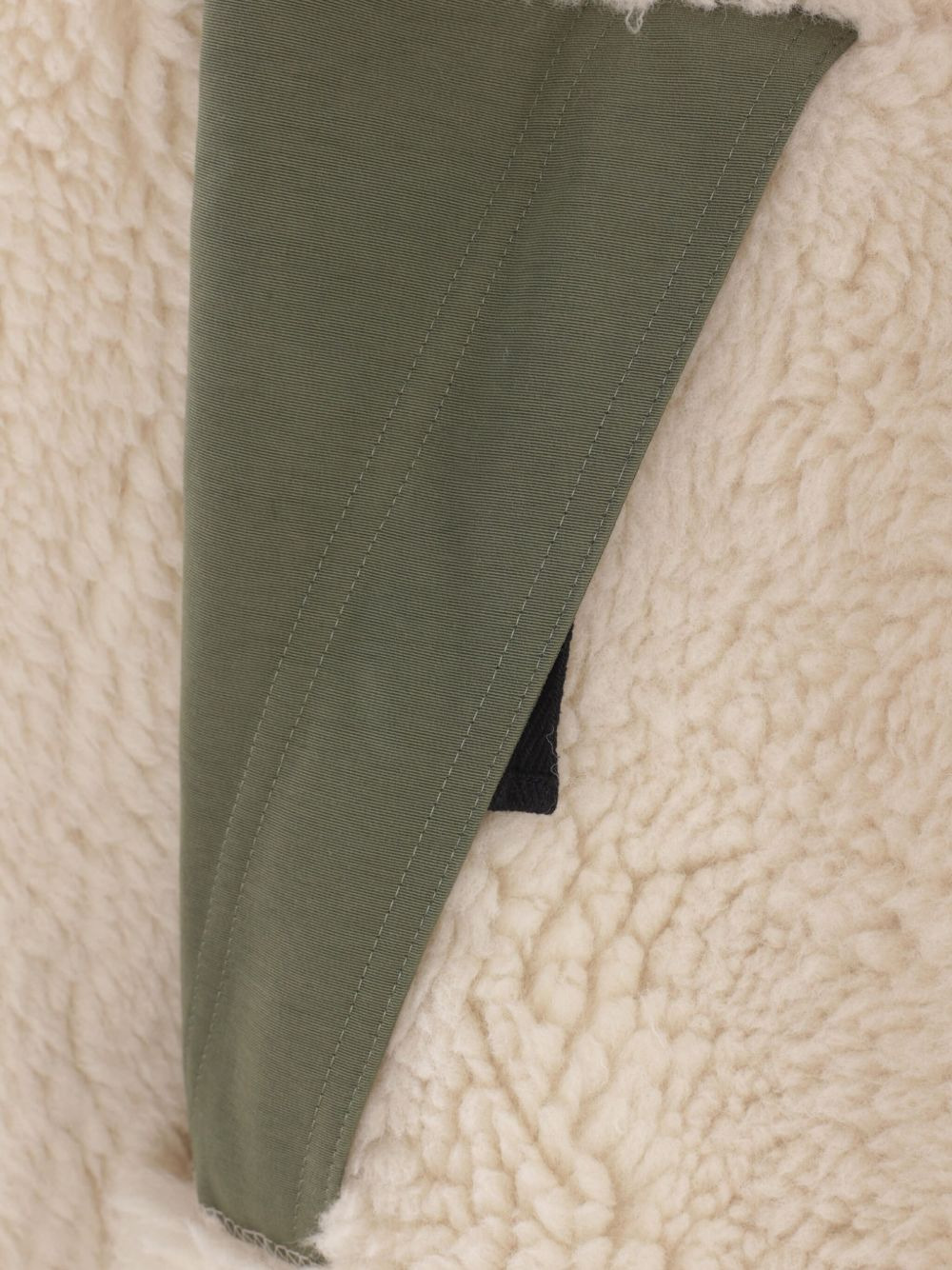 fleece-paneled hooded jacket - 3
