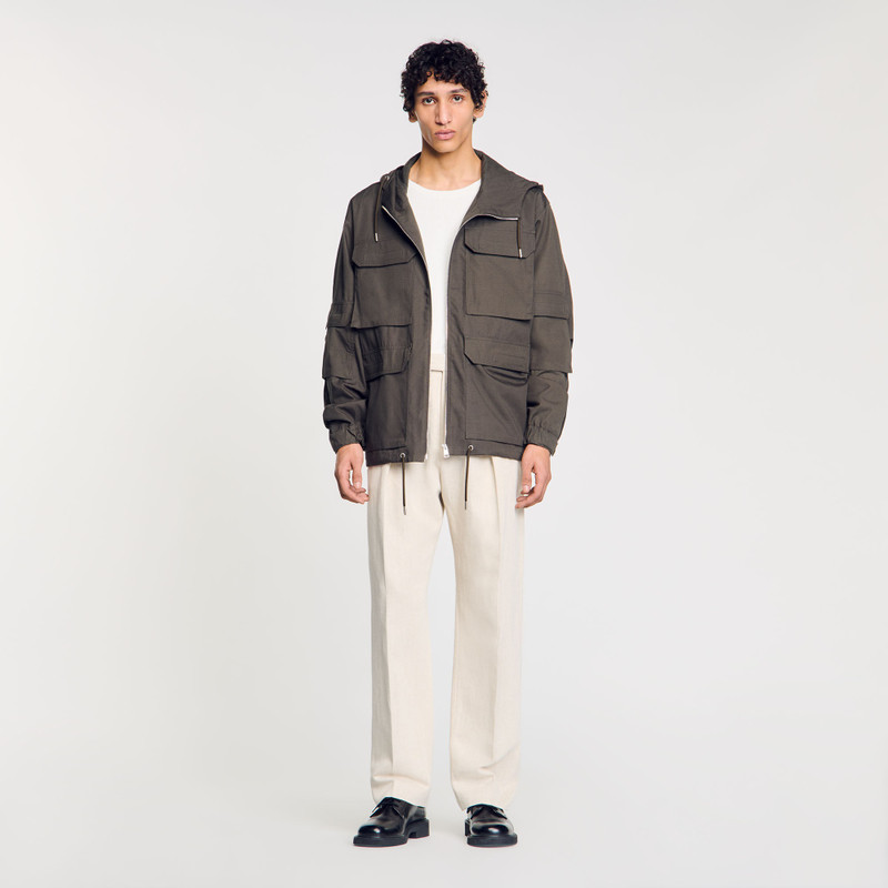 Sandro HOODED MILITARY PARKA outlook
