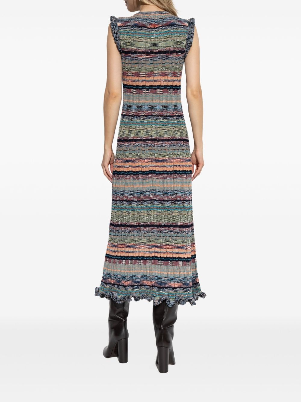striped knitted dress - 4