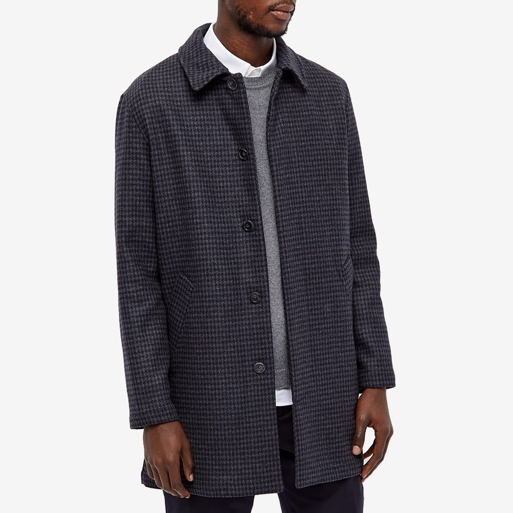 A.P.C. Flynn Houndstooth Wool Mac - 6