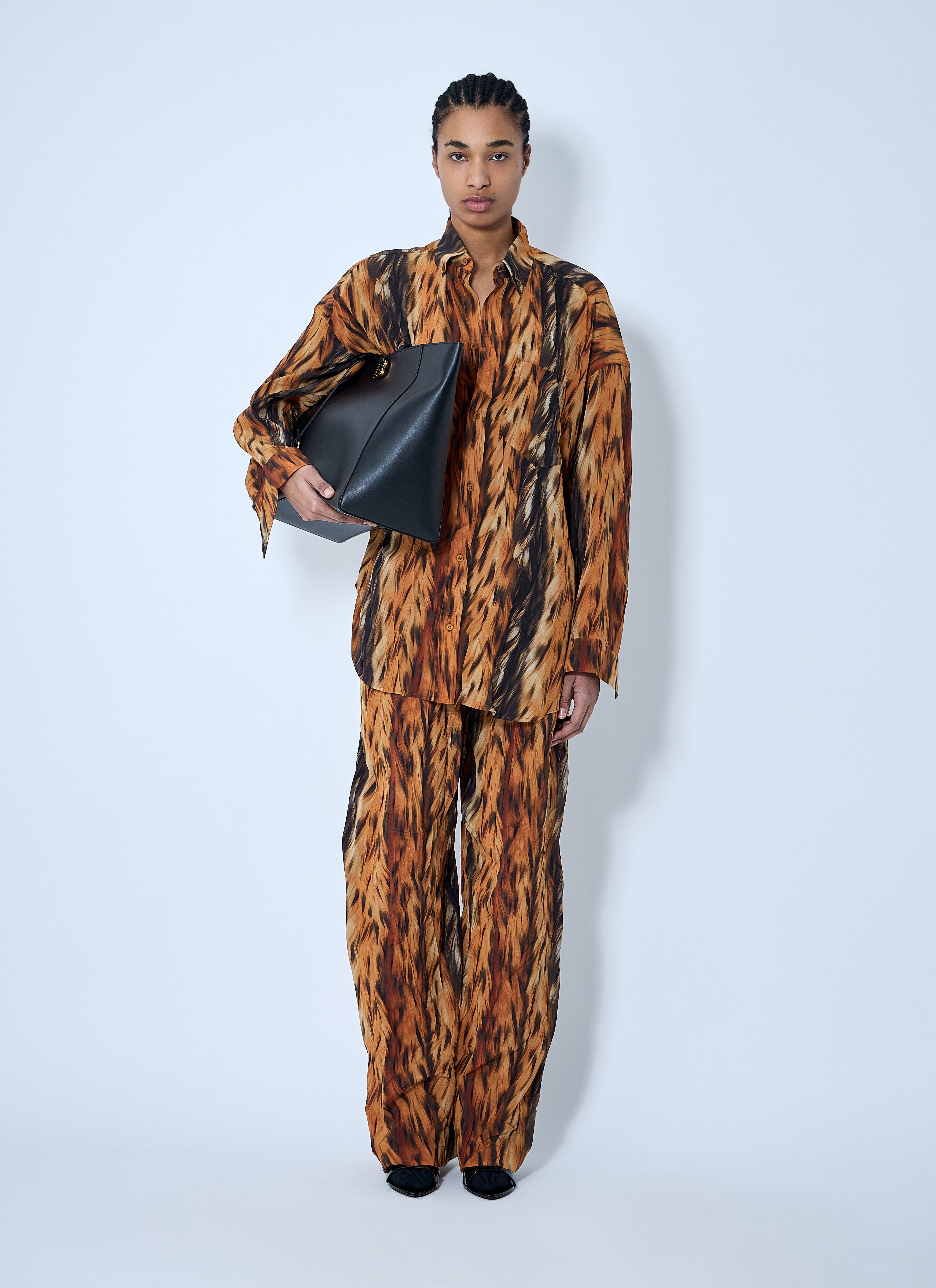 AI Croc Silk Pants - 2