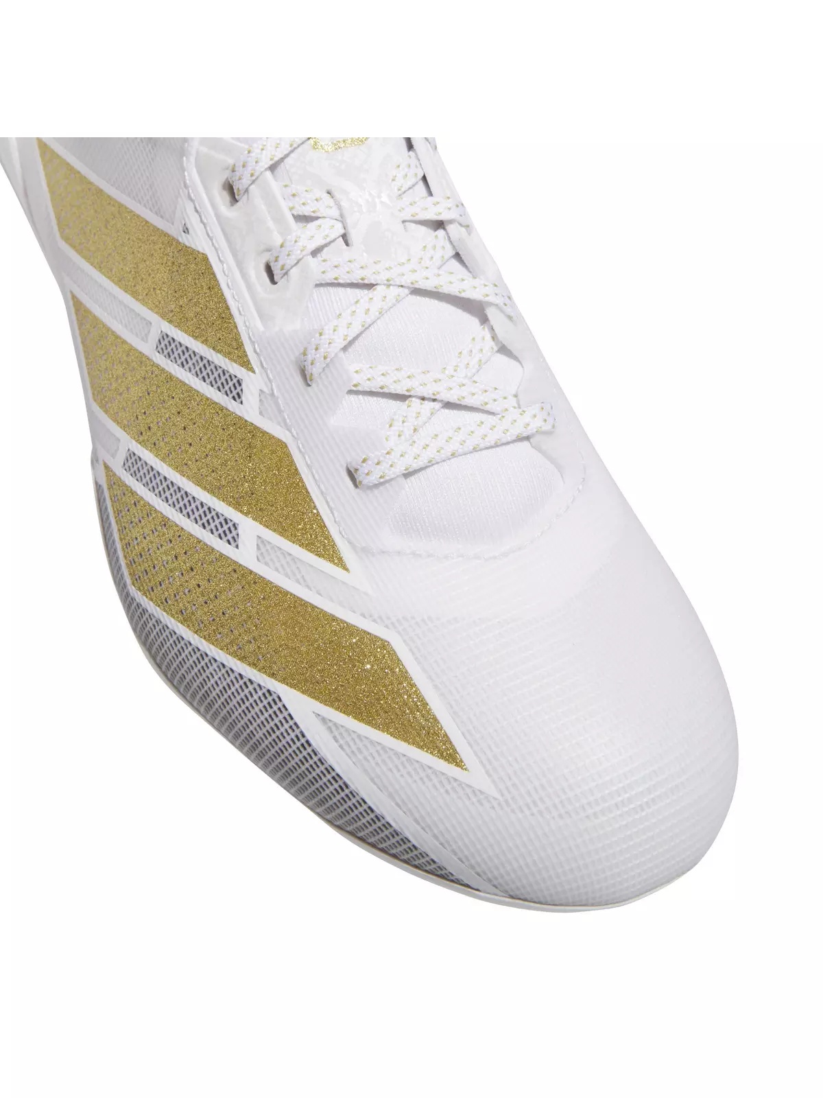 Adizero Electric "Ftwr White/Gold Metallic" Men's Football Cleat - 7
