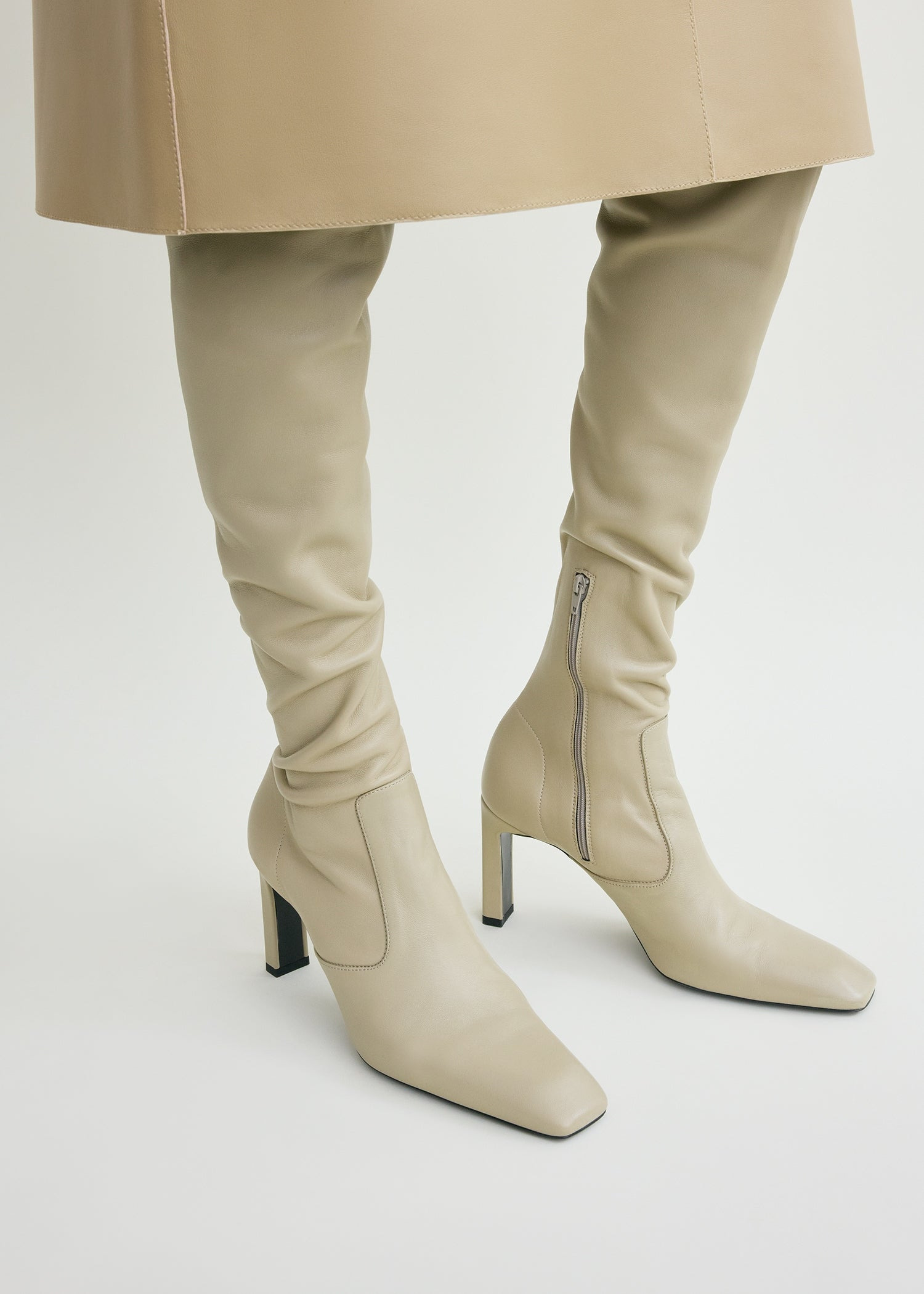 Nappa over-the-knee boots rye - 3