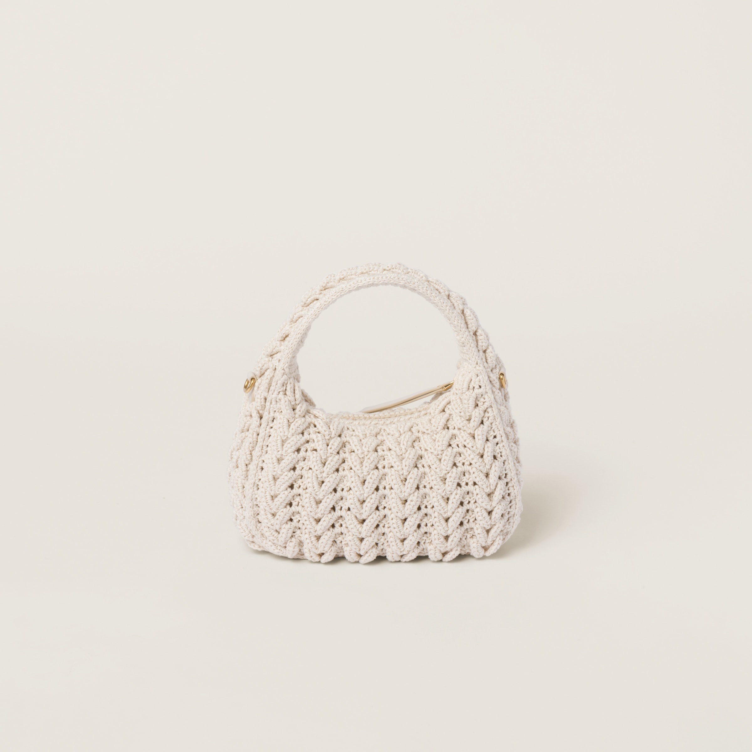 Wander woven cotton hobo bag - 4