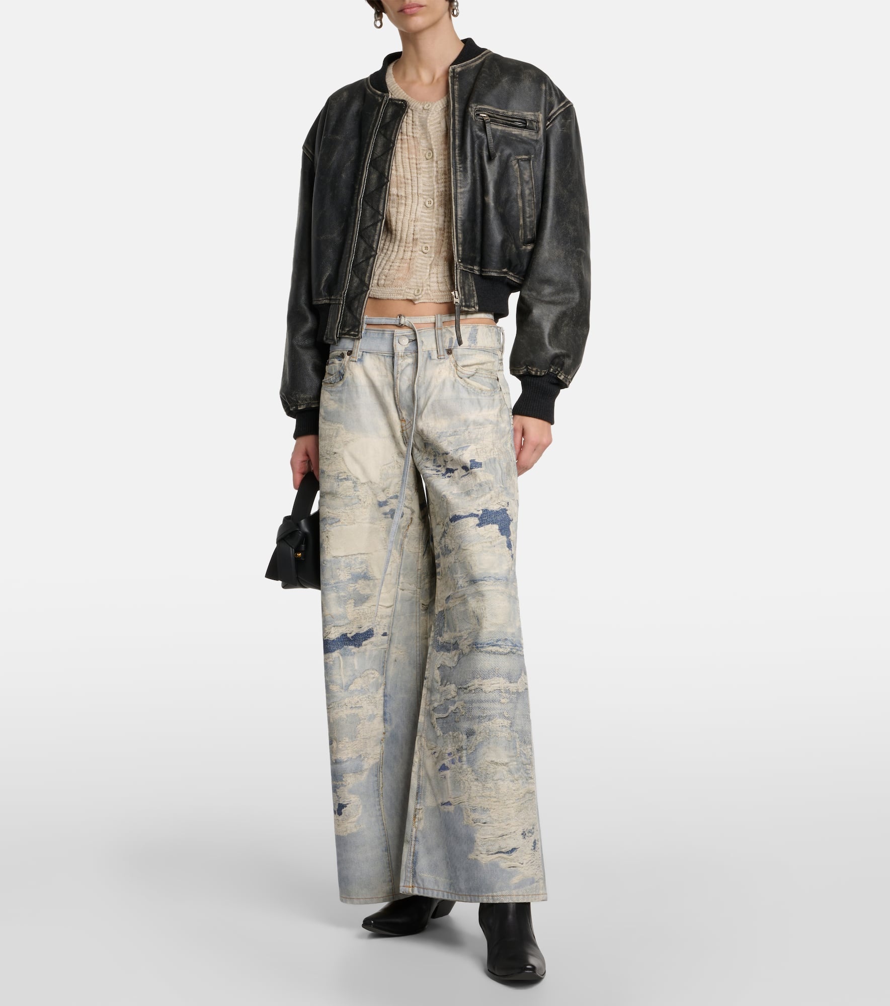 Repair mid-rise wide-leg jeans - 2