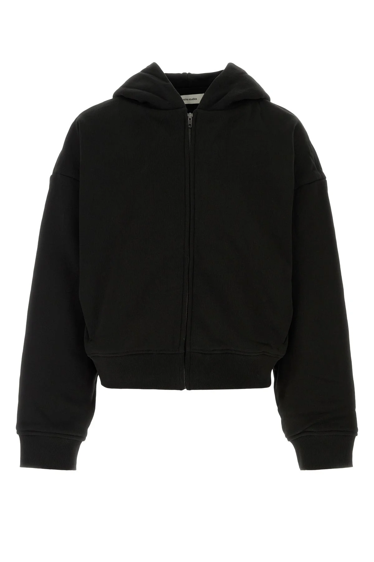 Black cotton Thermal oversize sweatshirt - 1