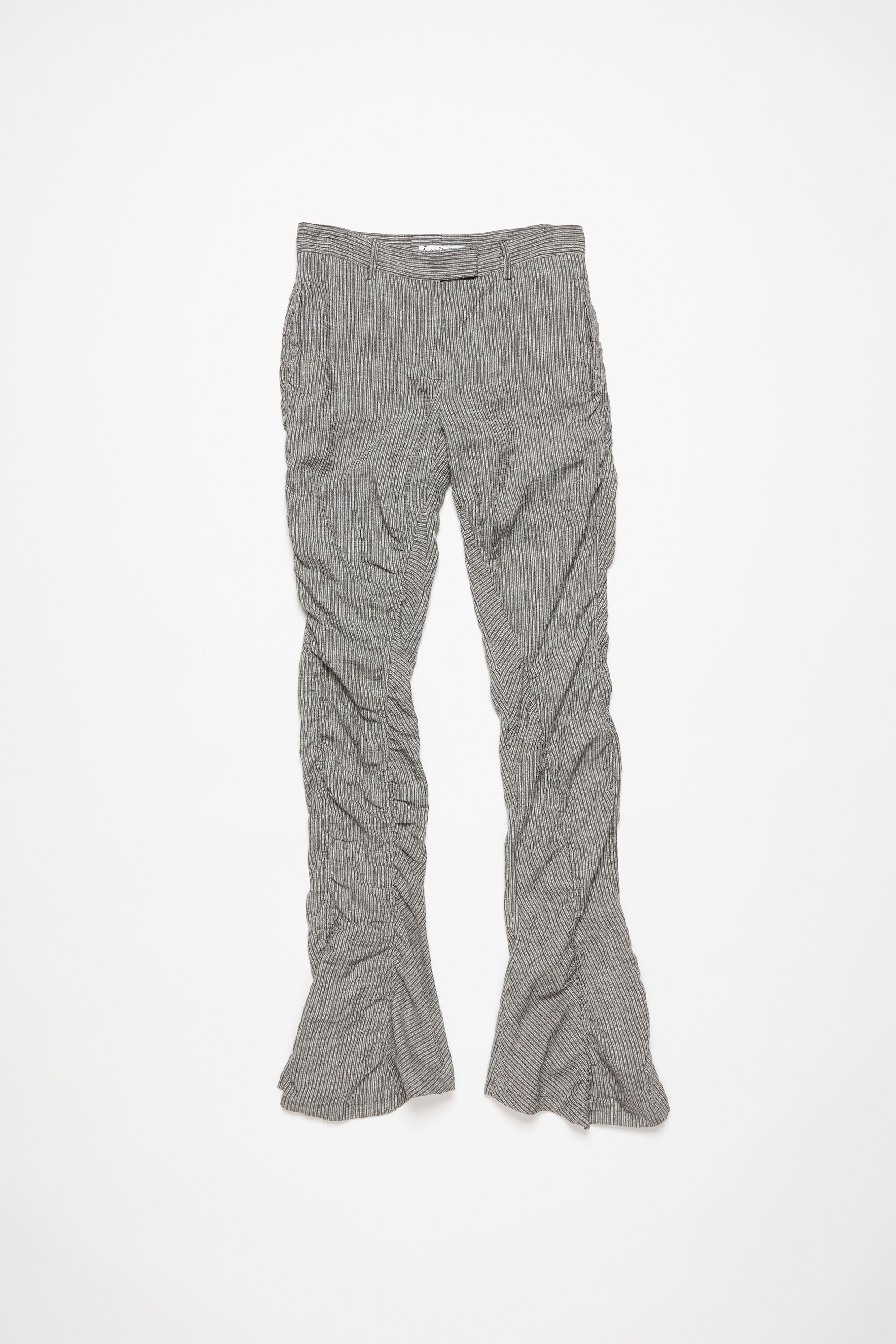 Fluid trousers - Grey Melange - 1