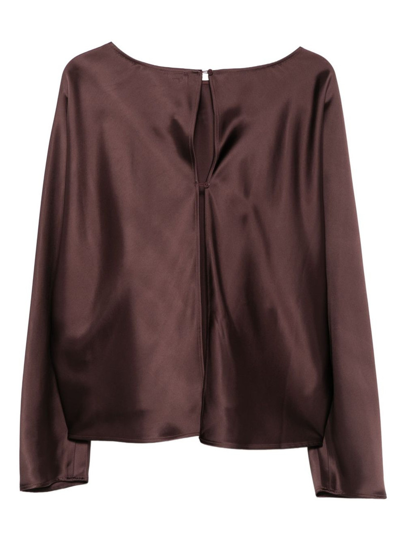 HERSKIND Candy satin long-sleeve top outlook