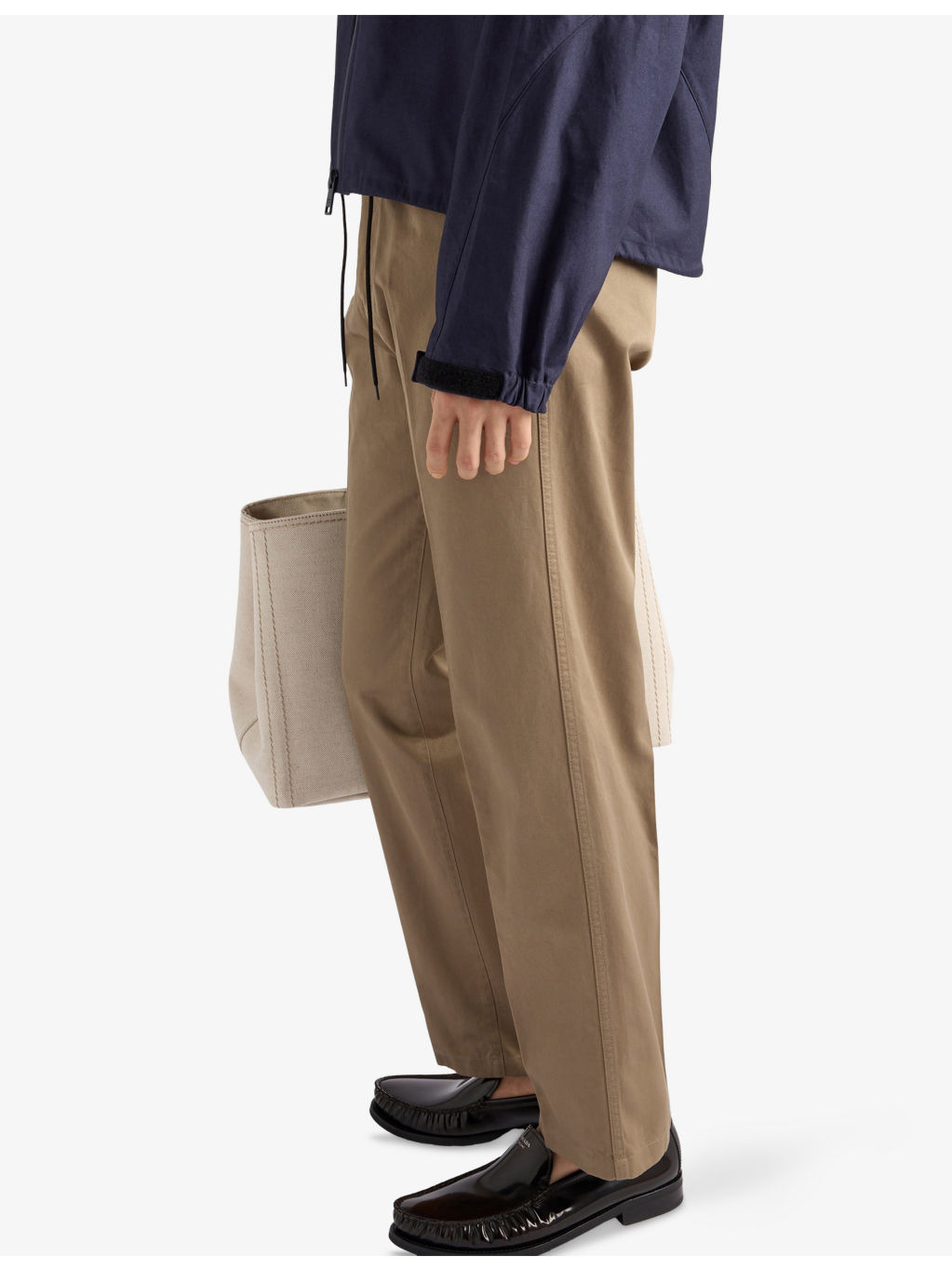 Wide-Leg Cotton Chino Trousers - 3
