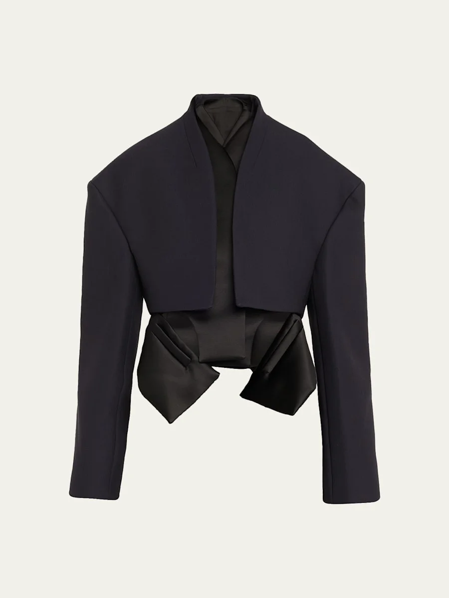 Oversized Cropped Jacket - 1