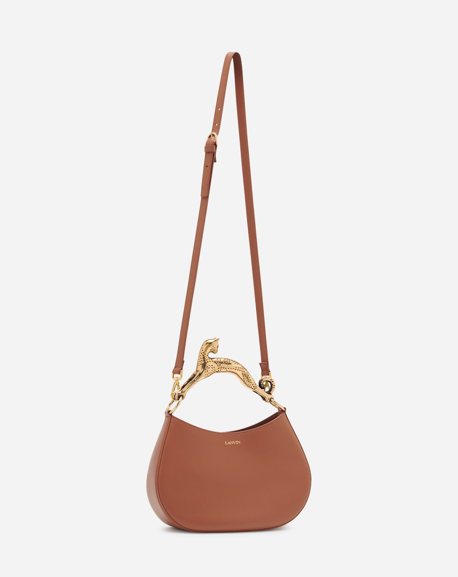 LEATHER HOBO CAT BAG SM - 5