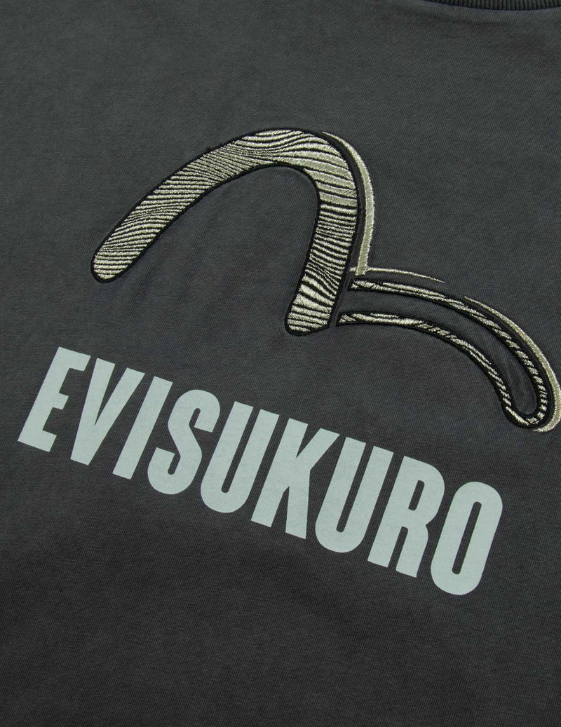 Seagull and Kamon Appliqué Boxy T-Shirt 7