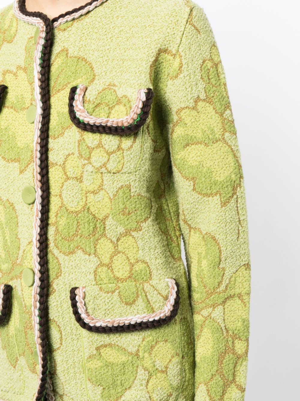 Classic button-up tweed jacket - 5