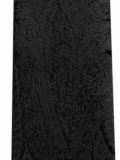 SAINT LAURENT paisley jacquard silk tie outlook