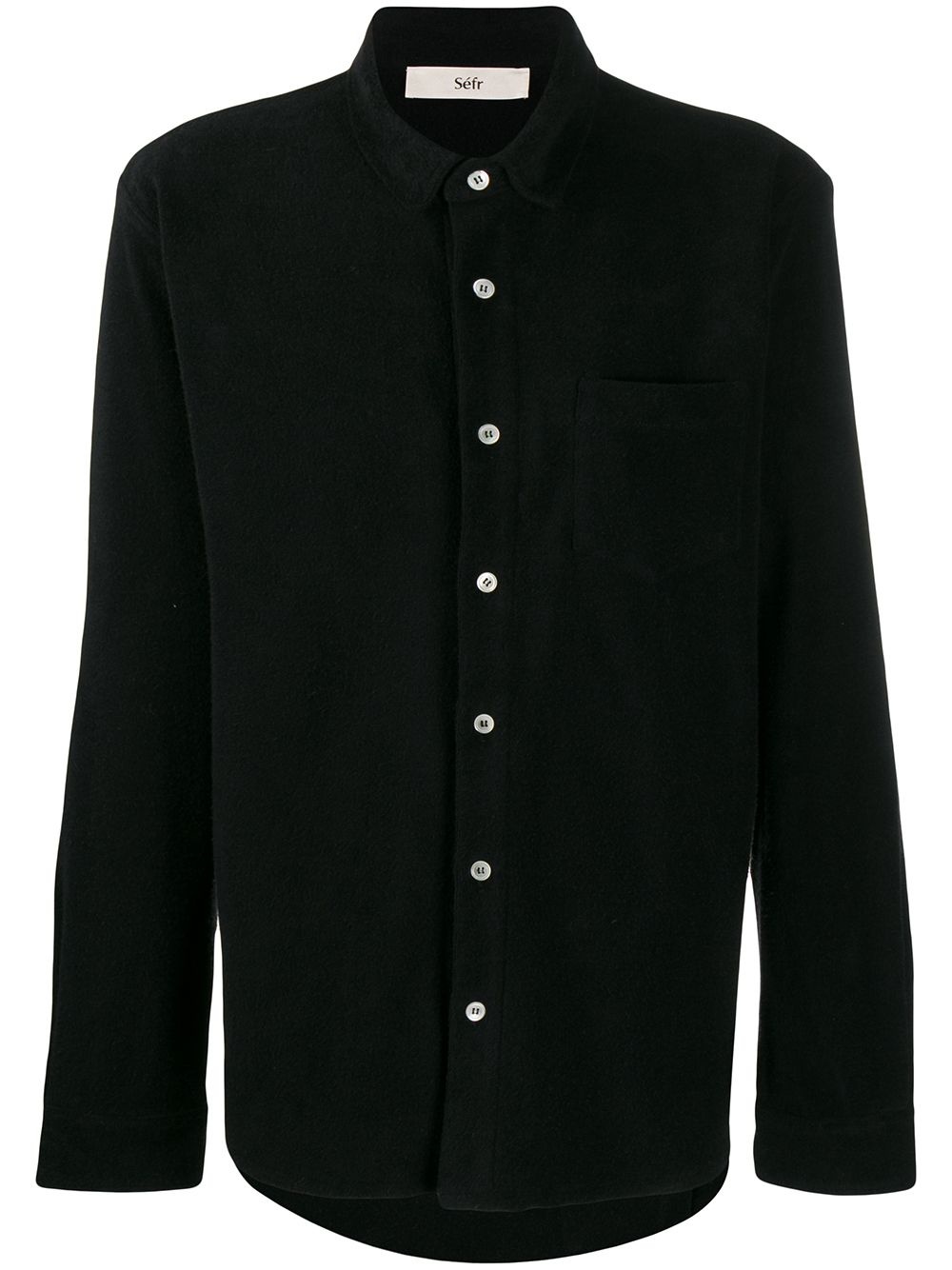 long-sleeve fitted shirt - 1