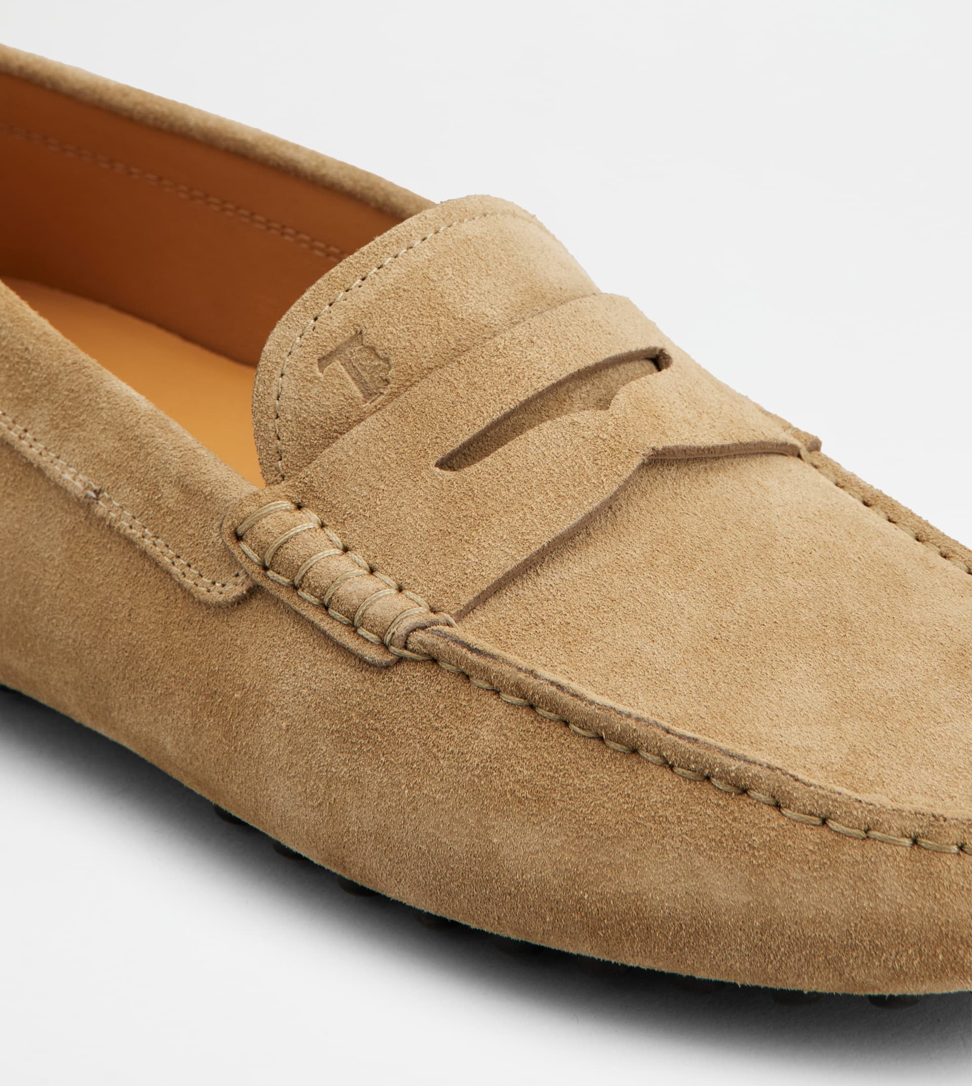 GOMMINO DRIVING SHOES IN SUEDE - BEIGE - 6