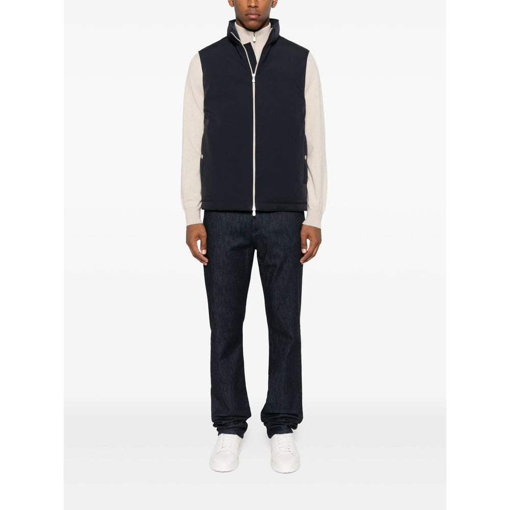 Brunello Cucinelli Blue Jackets - Waistcoats & Gilets Men - 5