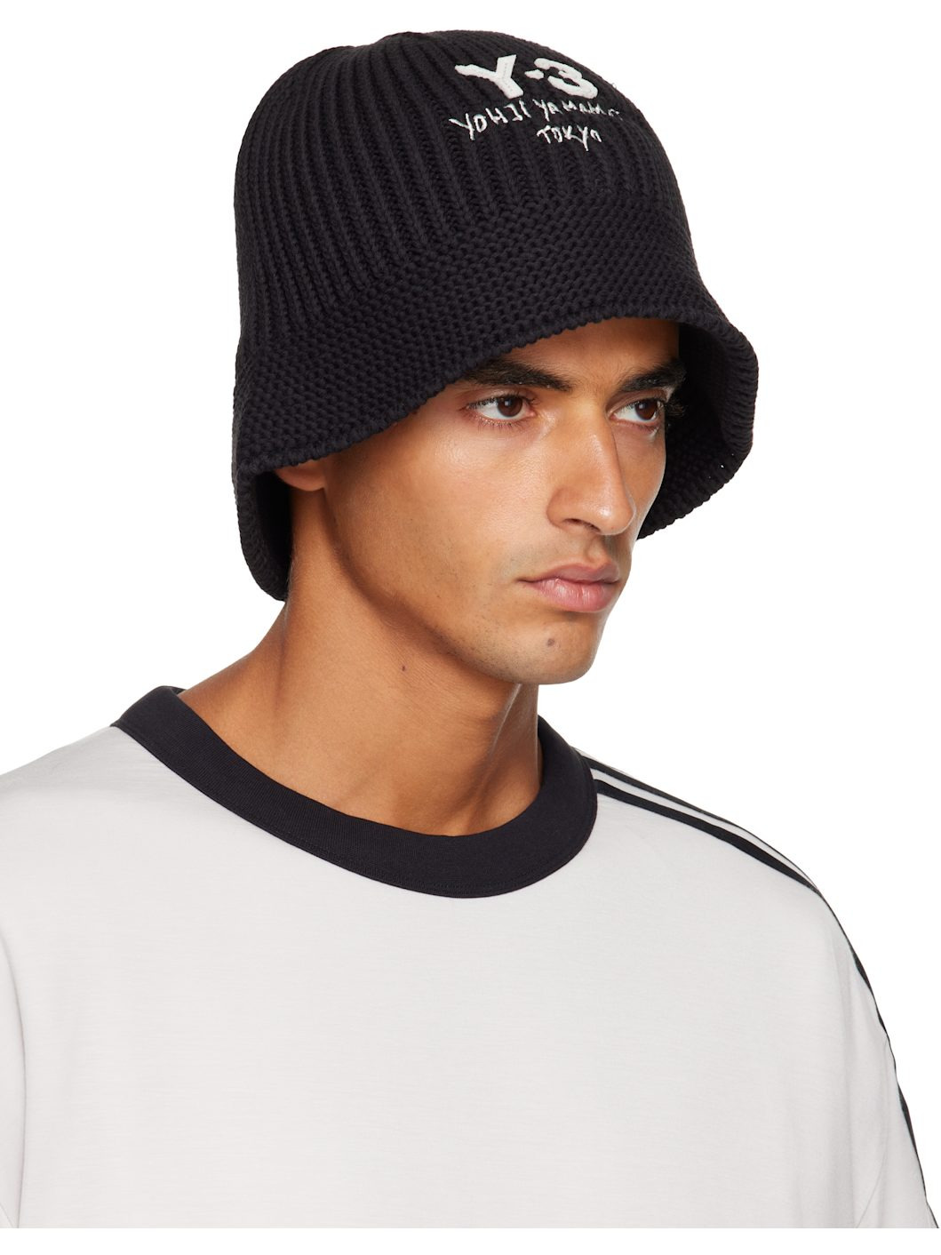 Black Heritage Knit Bucket Hat - 2