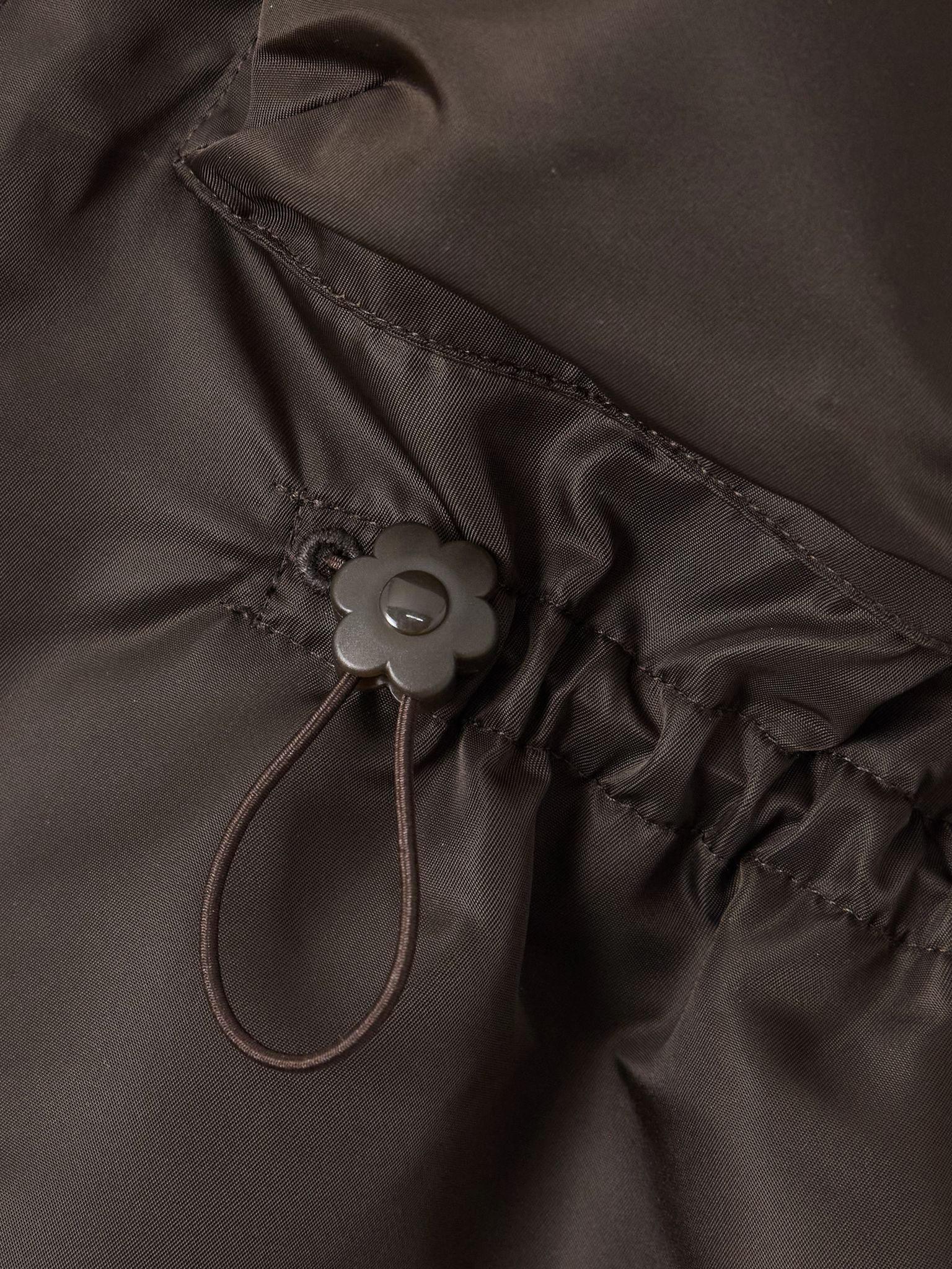 Birdie ruched padded shell bomber jacket Brown - 5