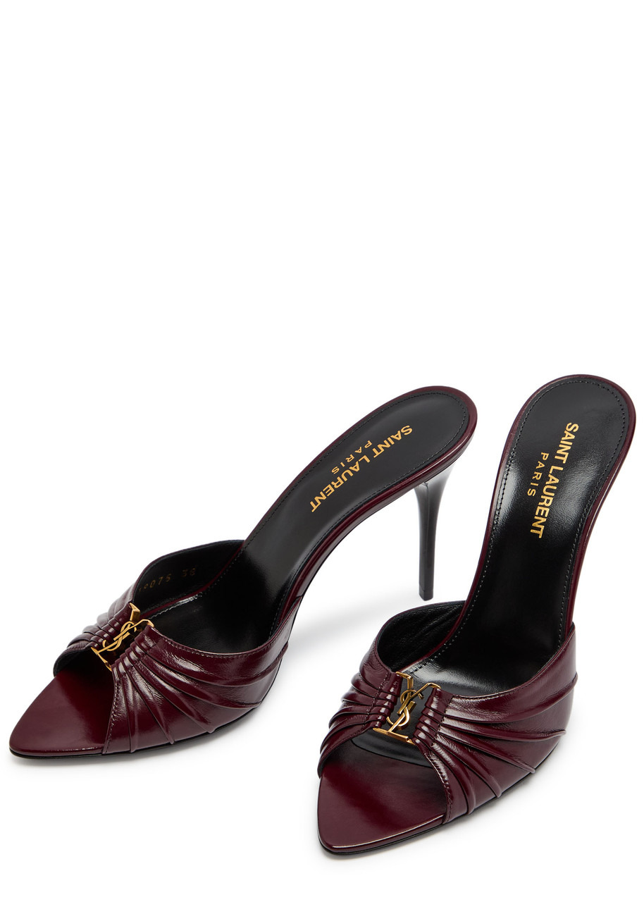 Saint Laurent Gippy 90 Leather Sandals - 3