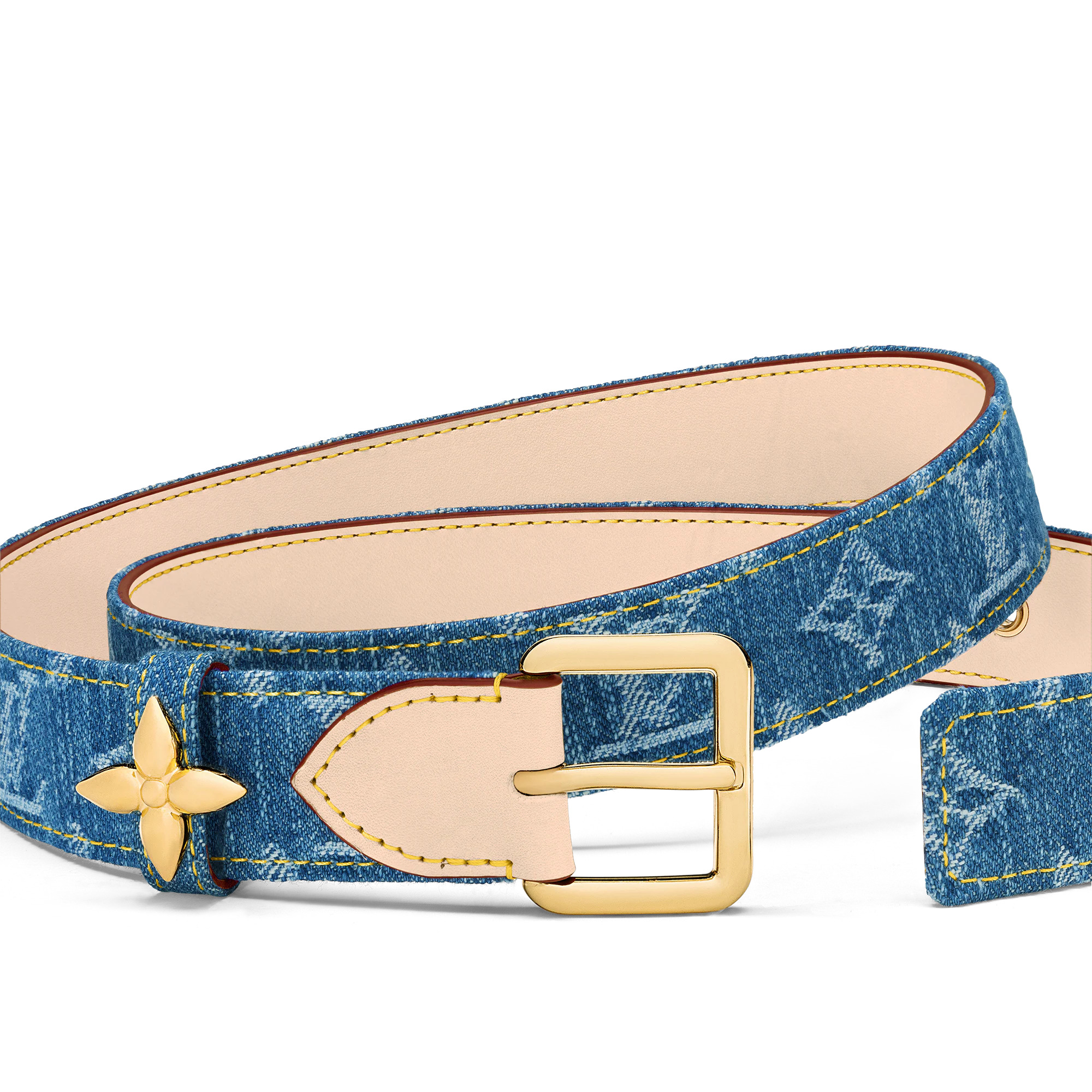 LV Flowergram Ardillon 30mm Belt - 2