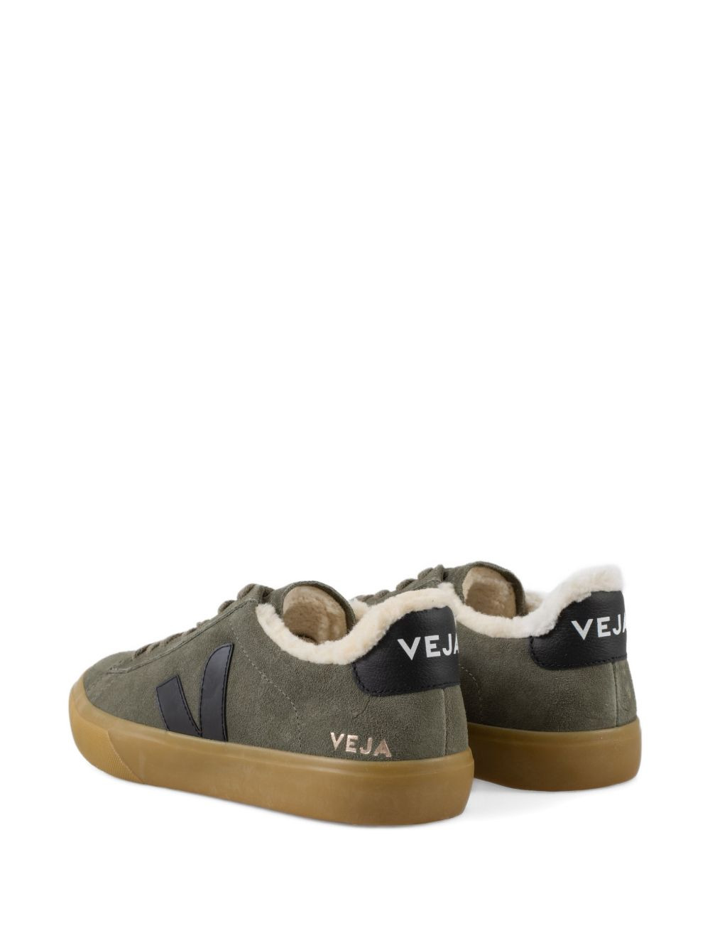 Campo suede shearling sneakers - 4