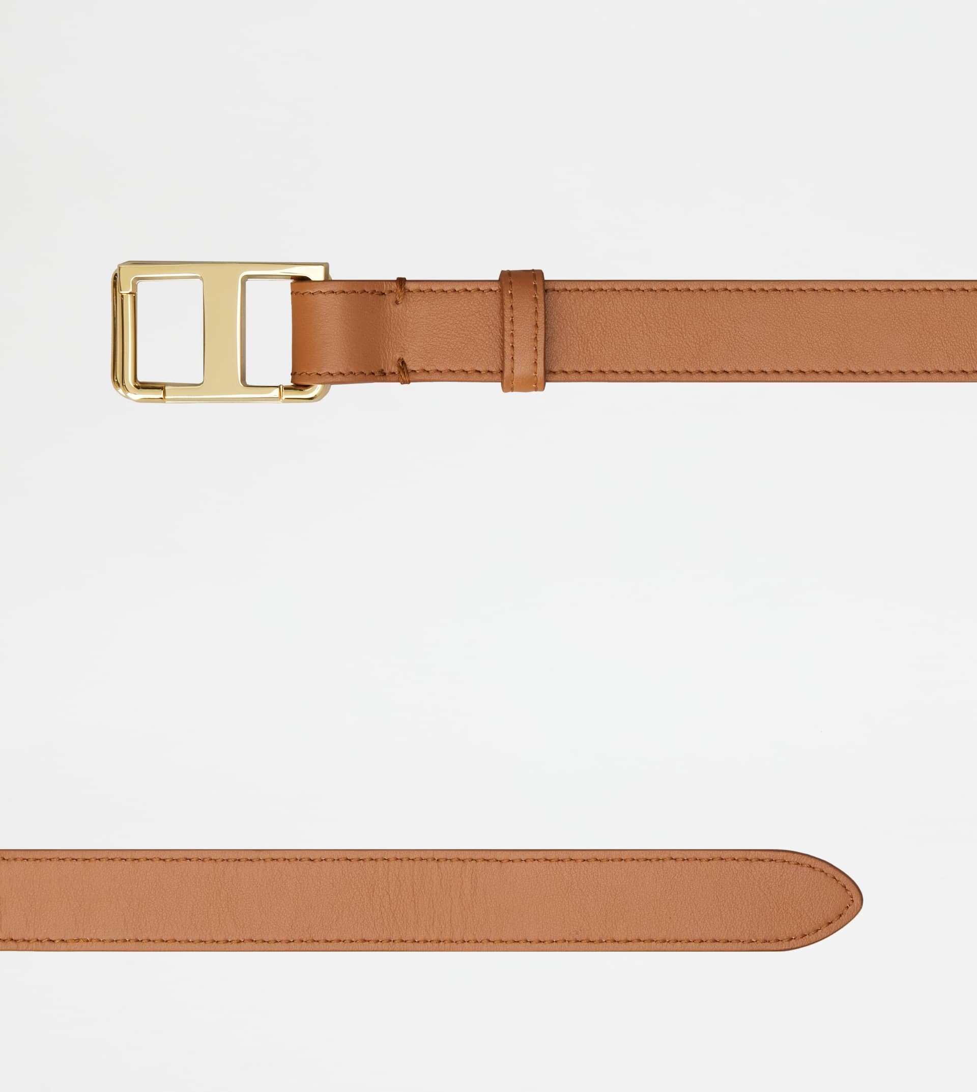 T TIMELESS BELT IN LEATHER - BROWN - 2