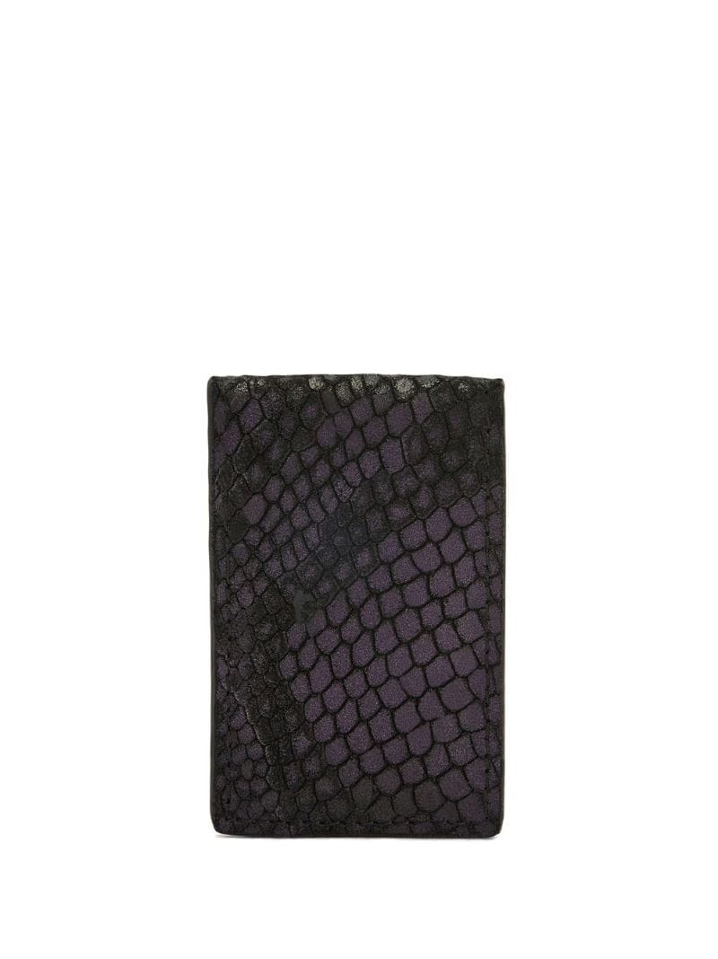 Albert snakeskin effect cardholder - 2