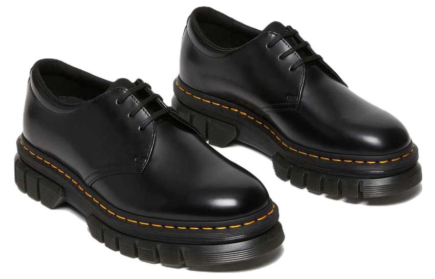 Dr. Martens Rikard Polished Smooth Leather Shoes 'Black Polished Smooth' 27830001 - 3