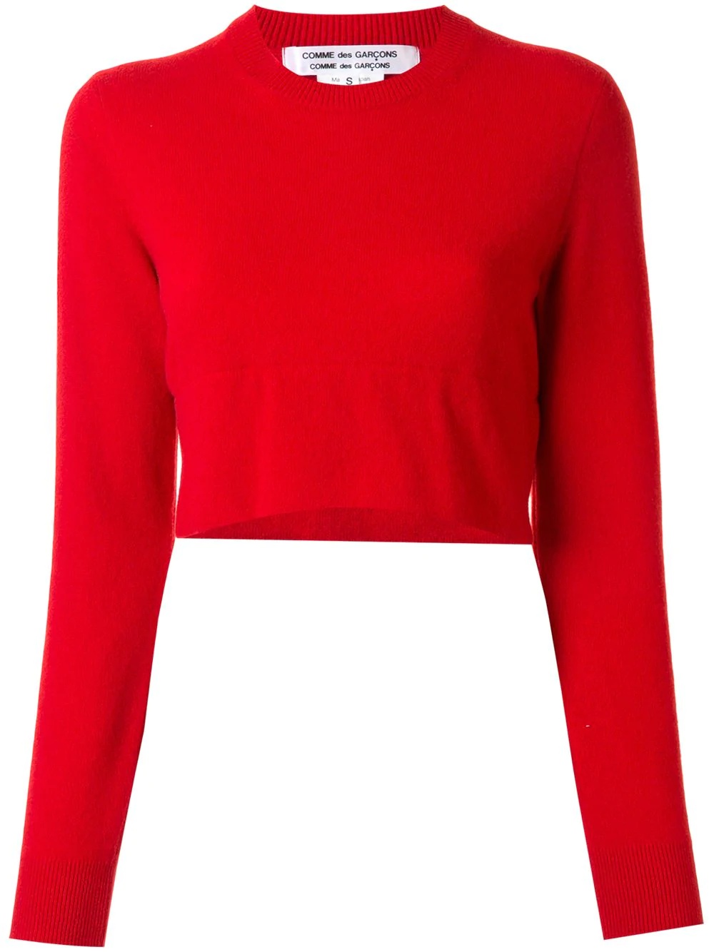 cropped knit jumper - 1