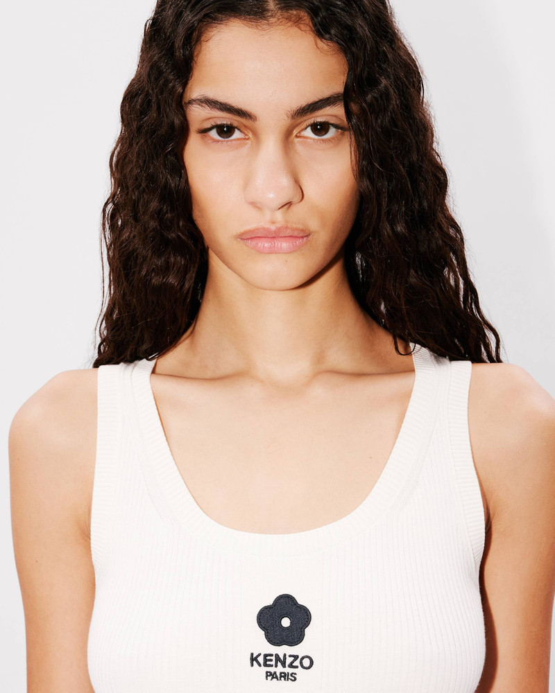 'Boke 2.0' embroidered rib tank top 4