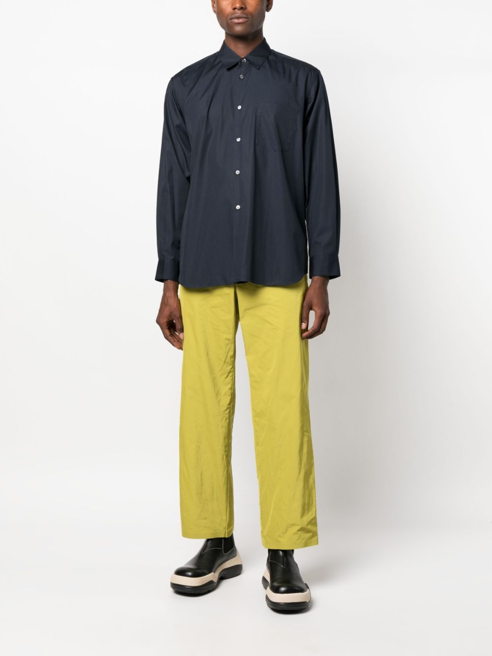 long-sleeved cotton shirt - 2