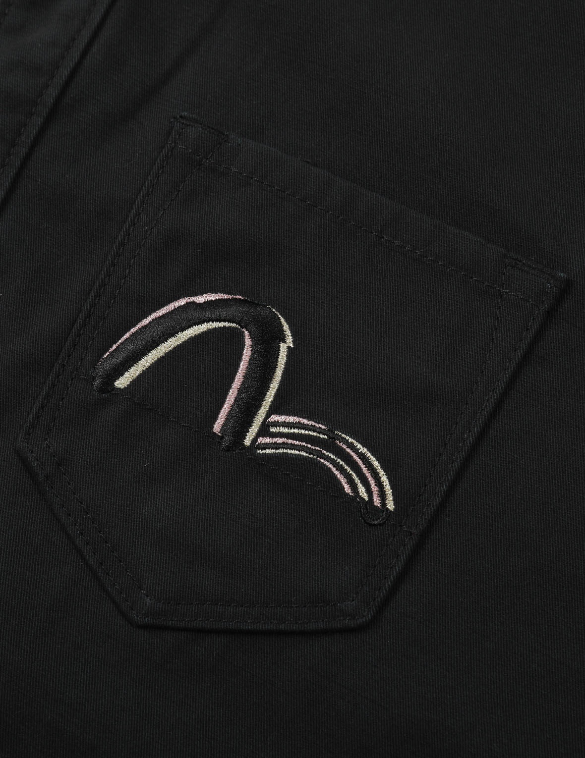 Kamon and Logo Embroidery Shirt Jacket - 9