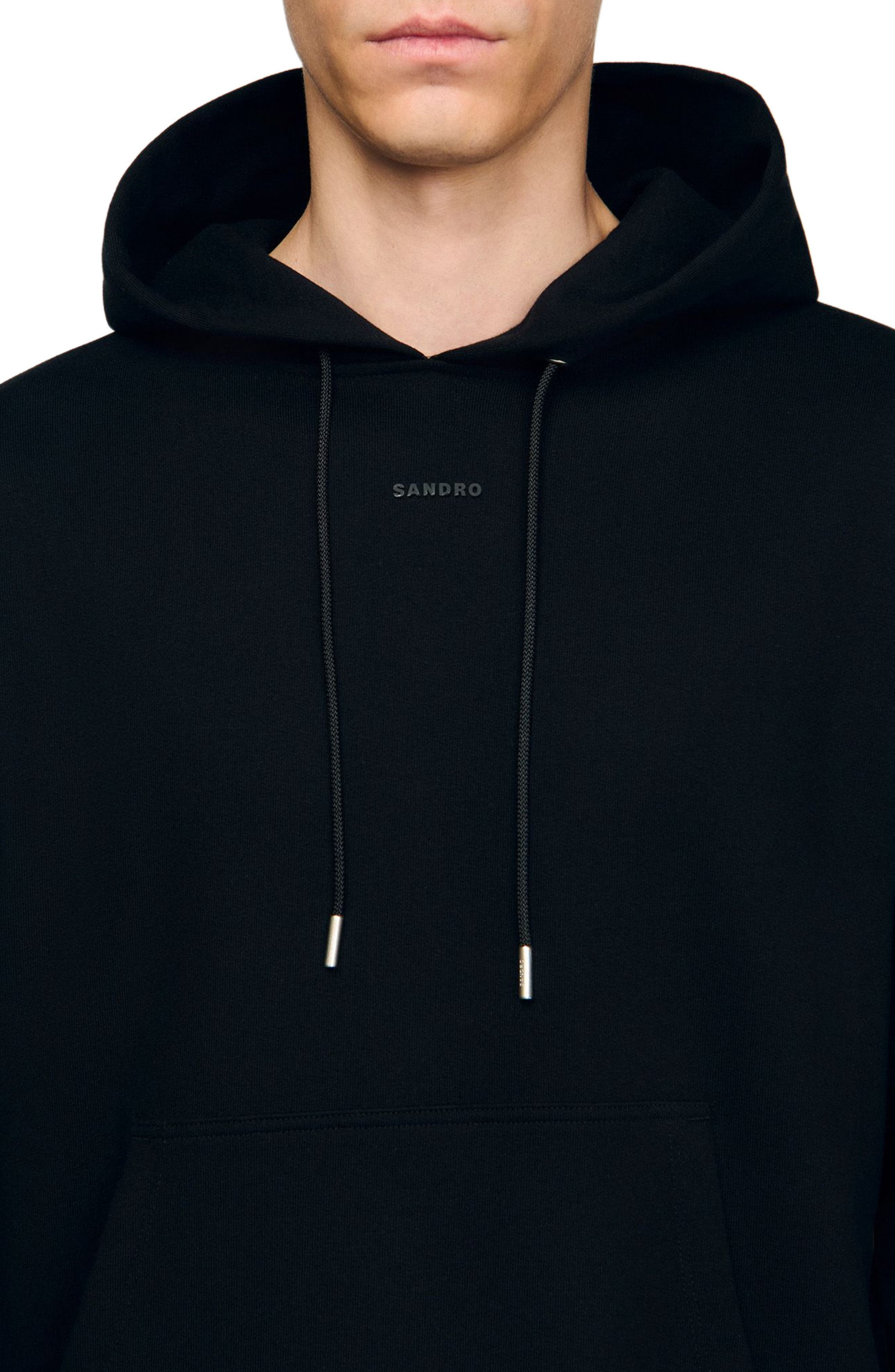 SANDRO Logo hoodie in Black at Nordstrom - 4