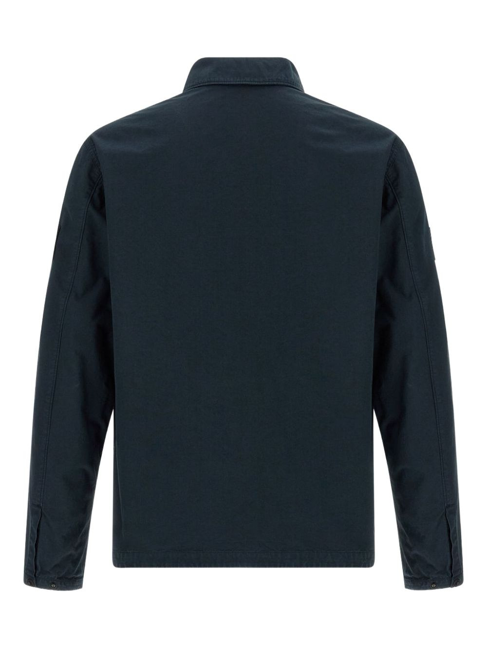 zip-fastening patch-pocket shirt jacket - 2