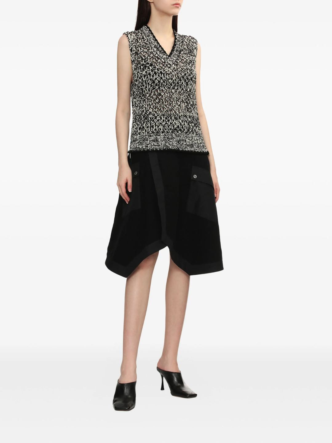 Utility Skirt With Poplin Combo - 2