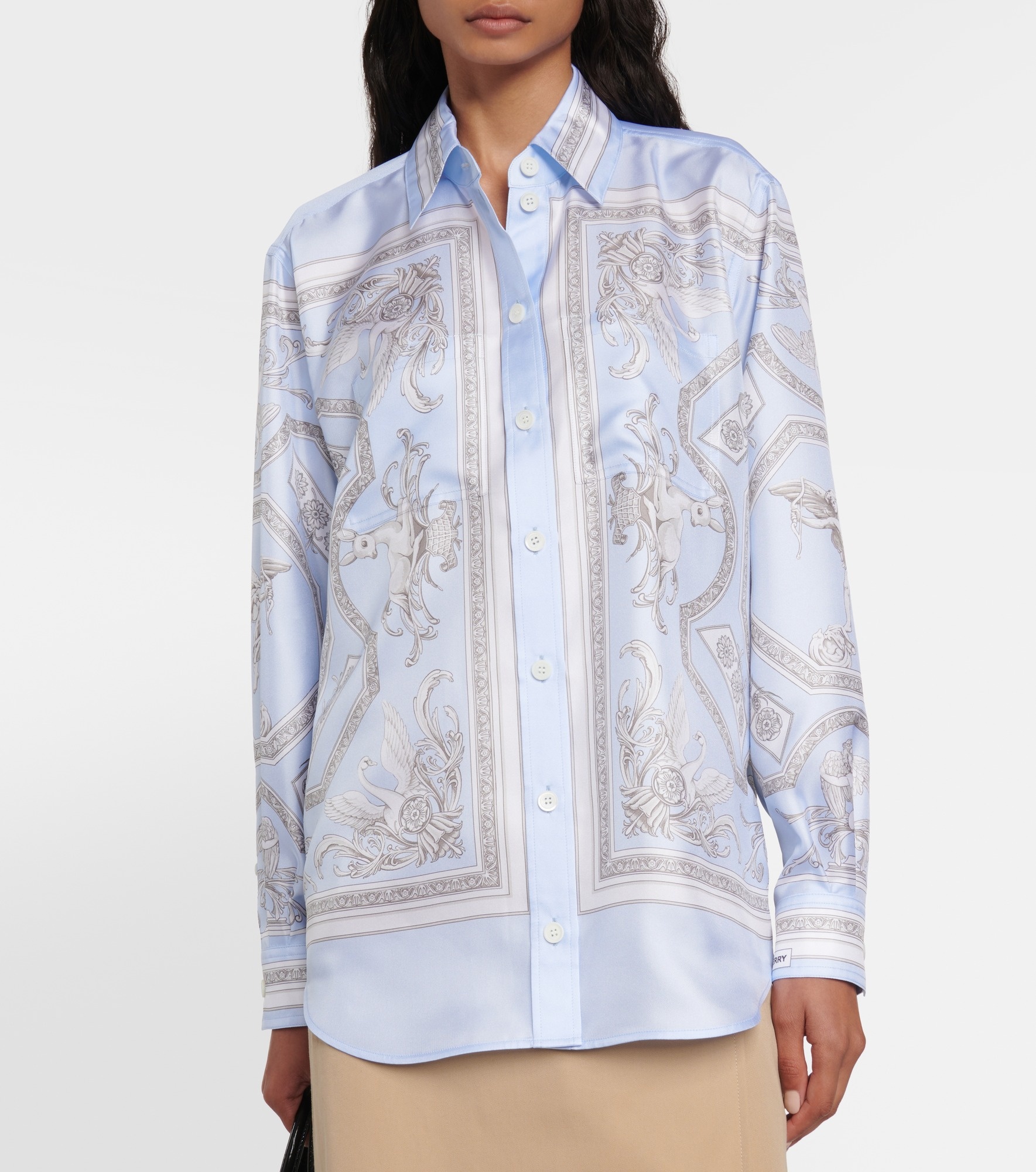 Printed silk shirt - 7