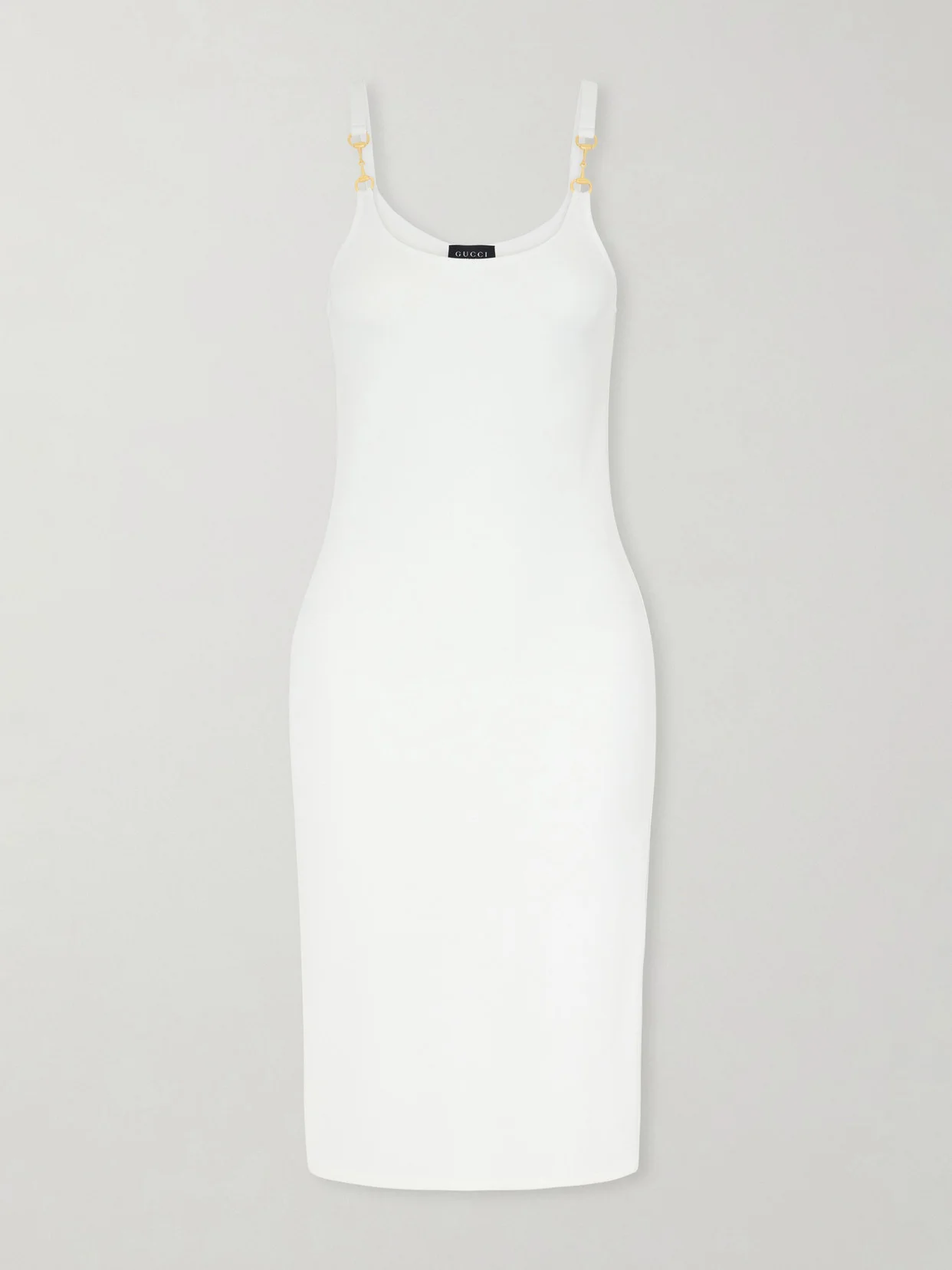 Horsebit-detailed Jersey Midi Dress - 1