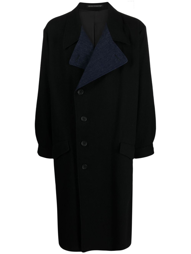 notched-lapel felted trench coach 1