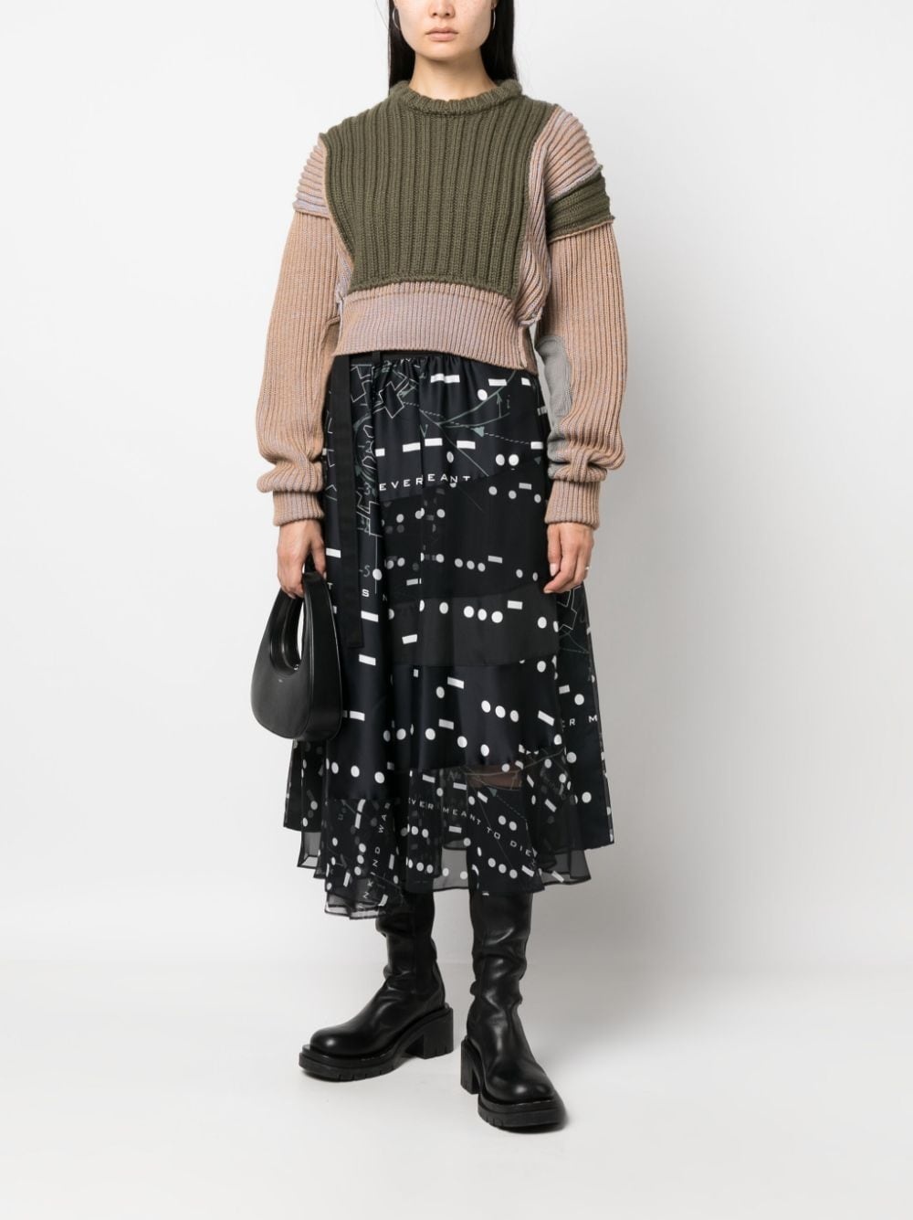 x Interstellar belted midi skirt - 3