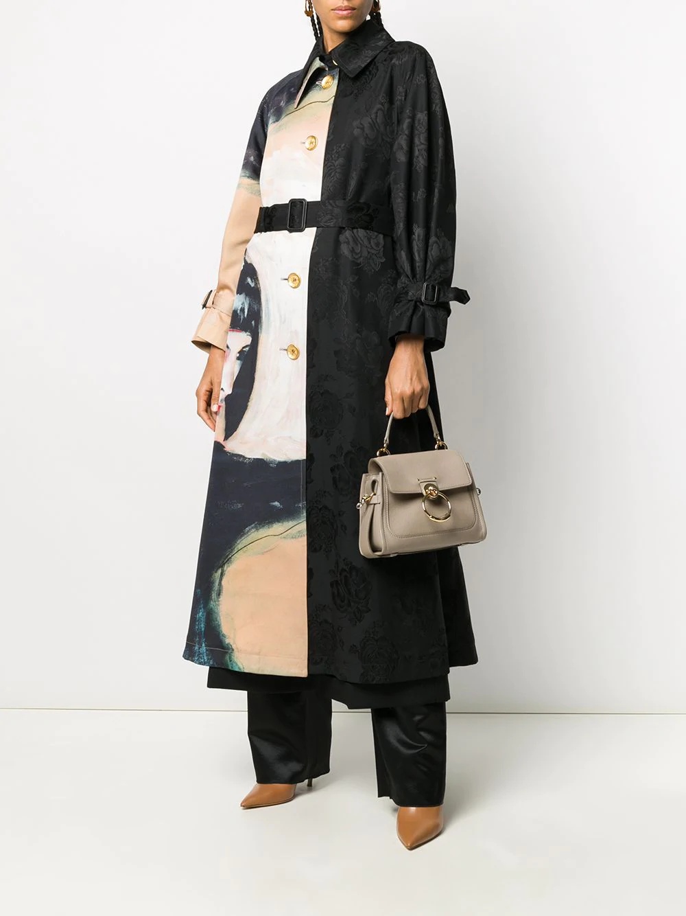 printed trench coat - 2