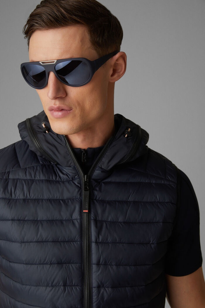 Casan Quilted vest in Navy blue - 5